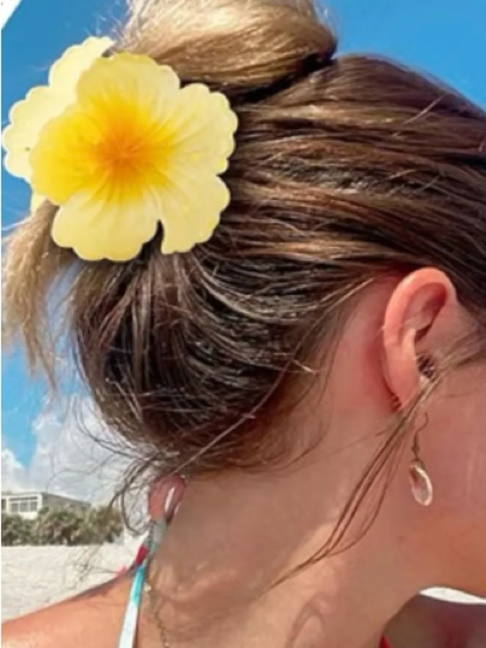 4 pack Hawaiian Flower Hair Clip - Women Accessories multi color